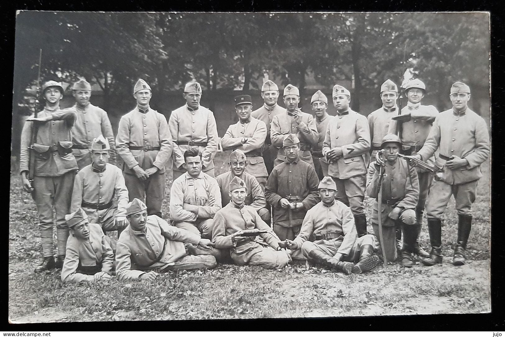 CPA - PHOTO  Militaria - Groupe De  Militaires - Andere & Zonder Classificatie