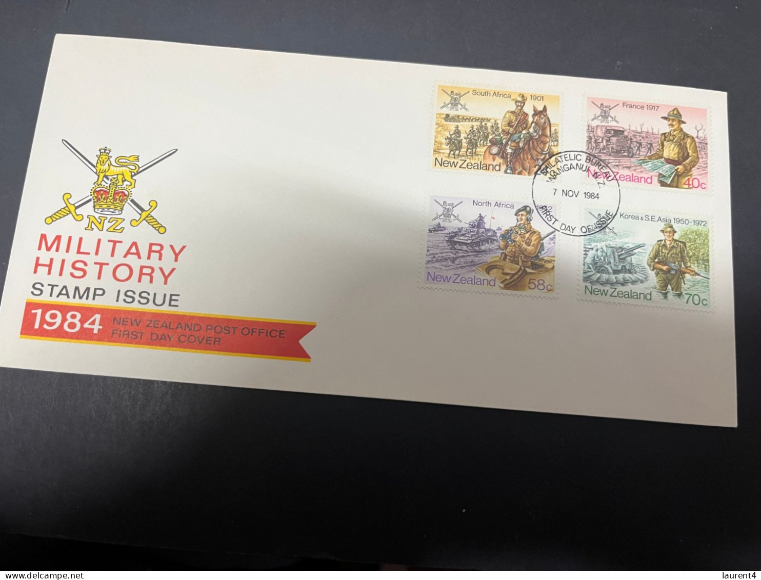 20-4-2024 (2 Z 34) FDC - New Zealand - Not Posted - 1984 - Military History - FDC