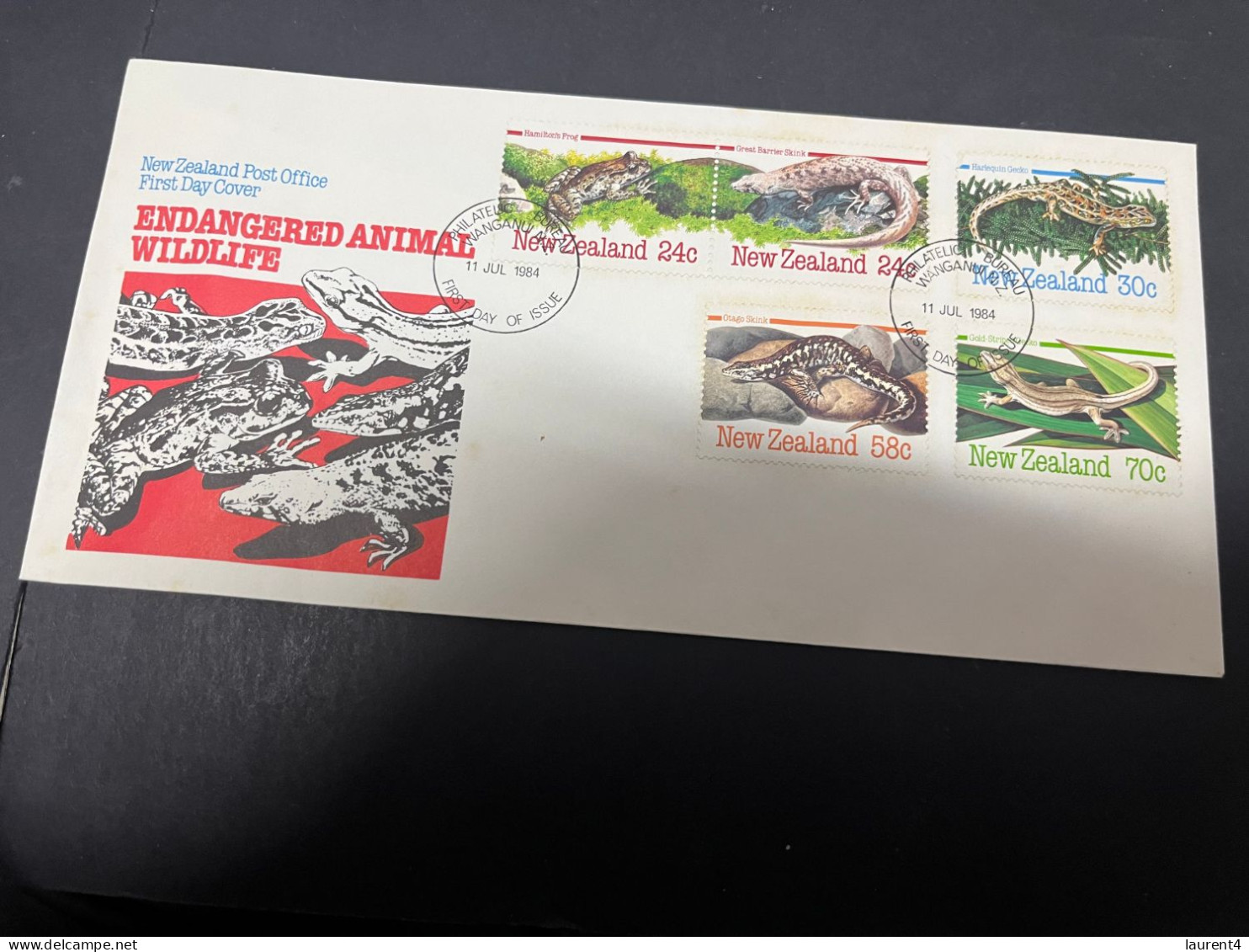 20-4-2024 (2 Z 34) FDC - New Zealand - Not Posted - 1984 - Endengered Animals - FDC