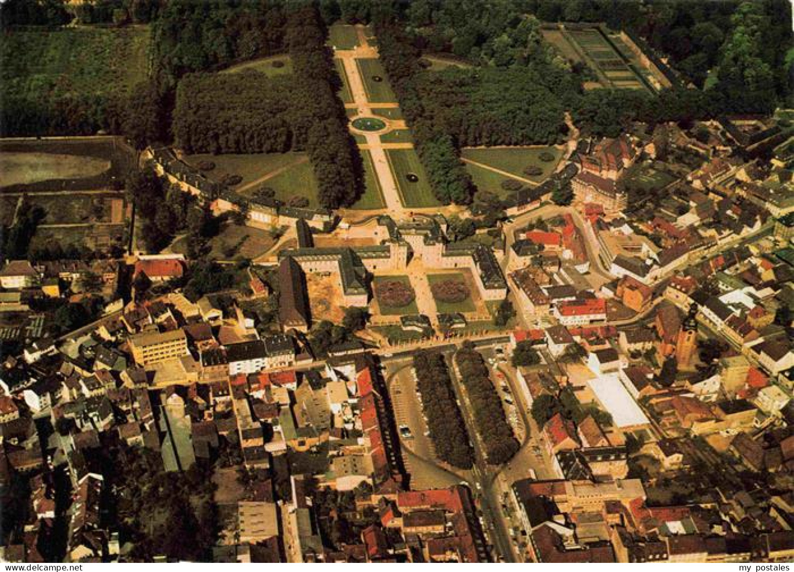 73972145 Schwetzingen_BW Blick Auf Altstadt Schloss Und Schlossgarten Fliegerauf - Schwetzingen