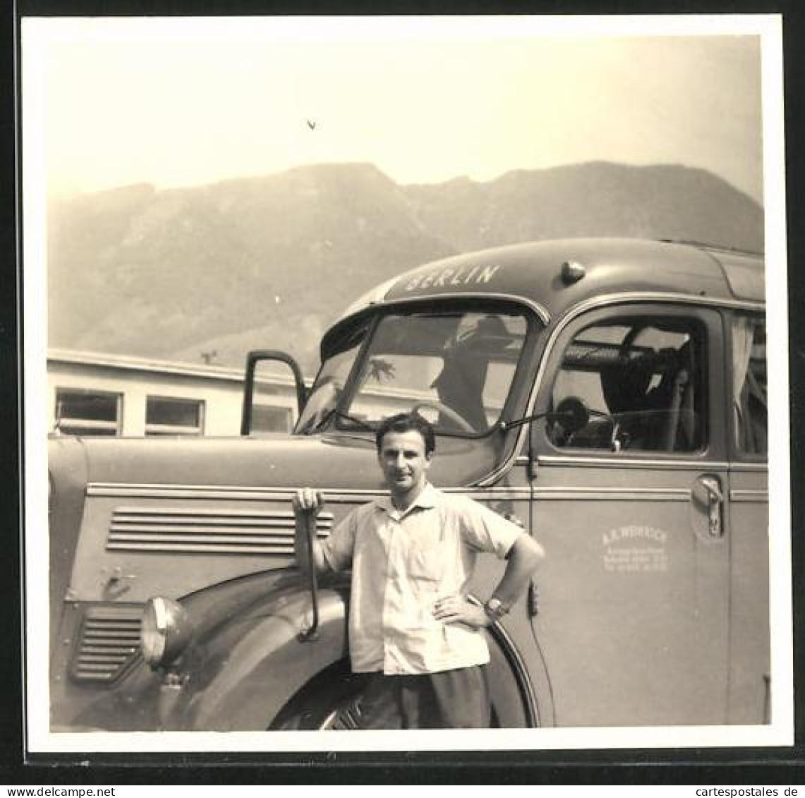 Fotografie Bus Mercedes Benz, Omnibus - Reisebus Der Fa. Weinrich, Reisedienst Aus Berlin-Britz  - Automobiles