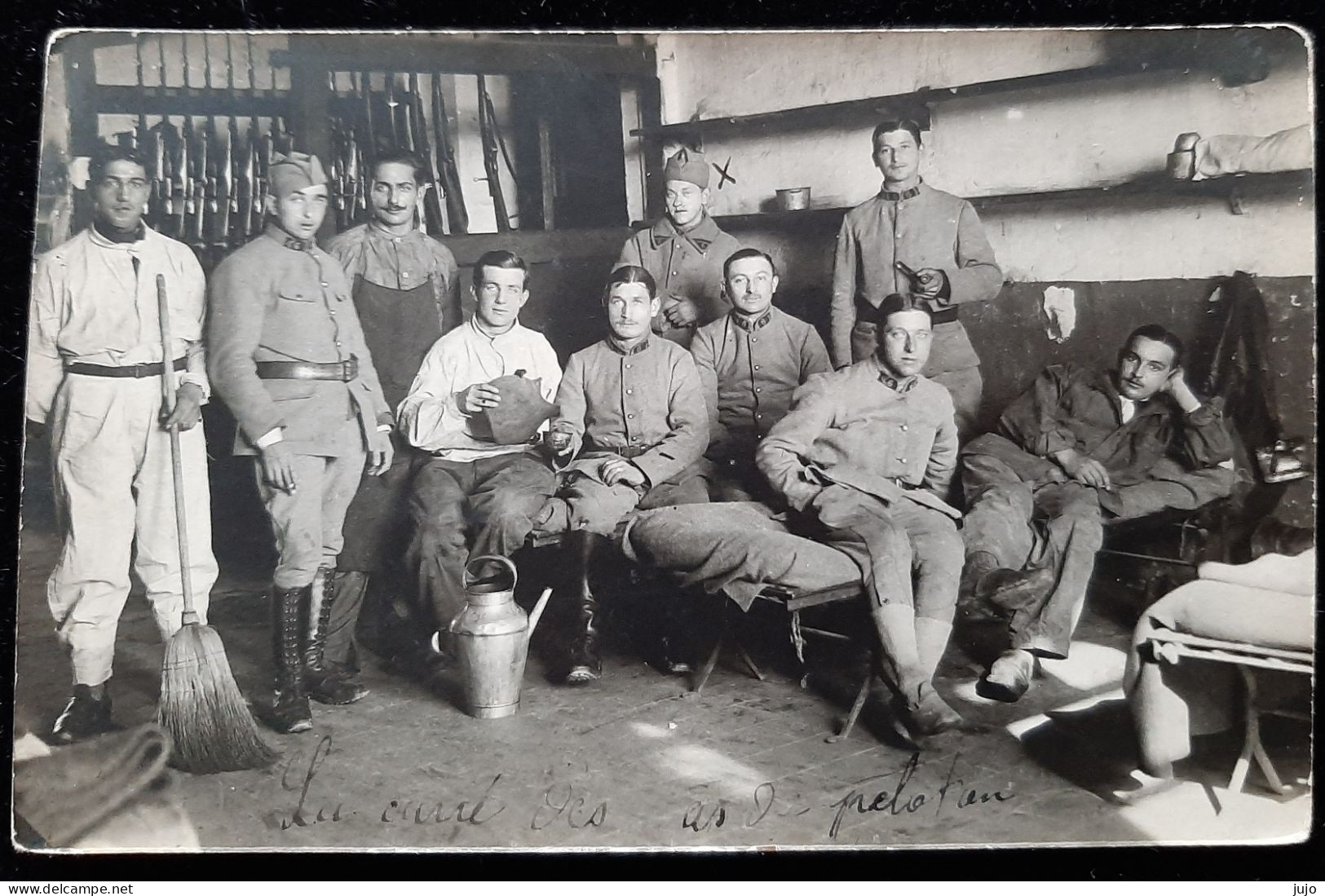 CPA - Militaria -  PHOTO  - Groupe De  Militaires - Andere & Zonder Classificatie