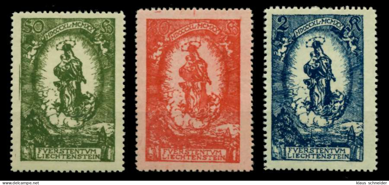 LIECHTENSTEIN 1920 Nr 40-42 Postfrisch X6FBDF2 - Unused Stamps