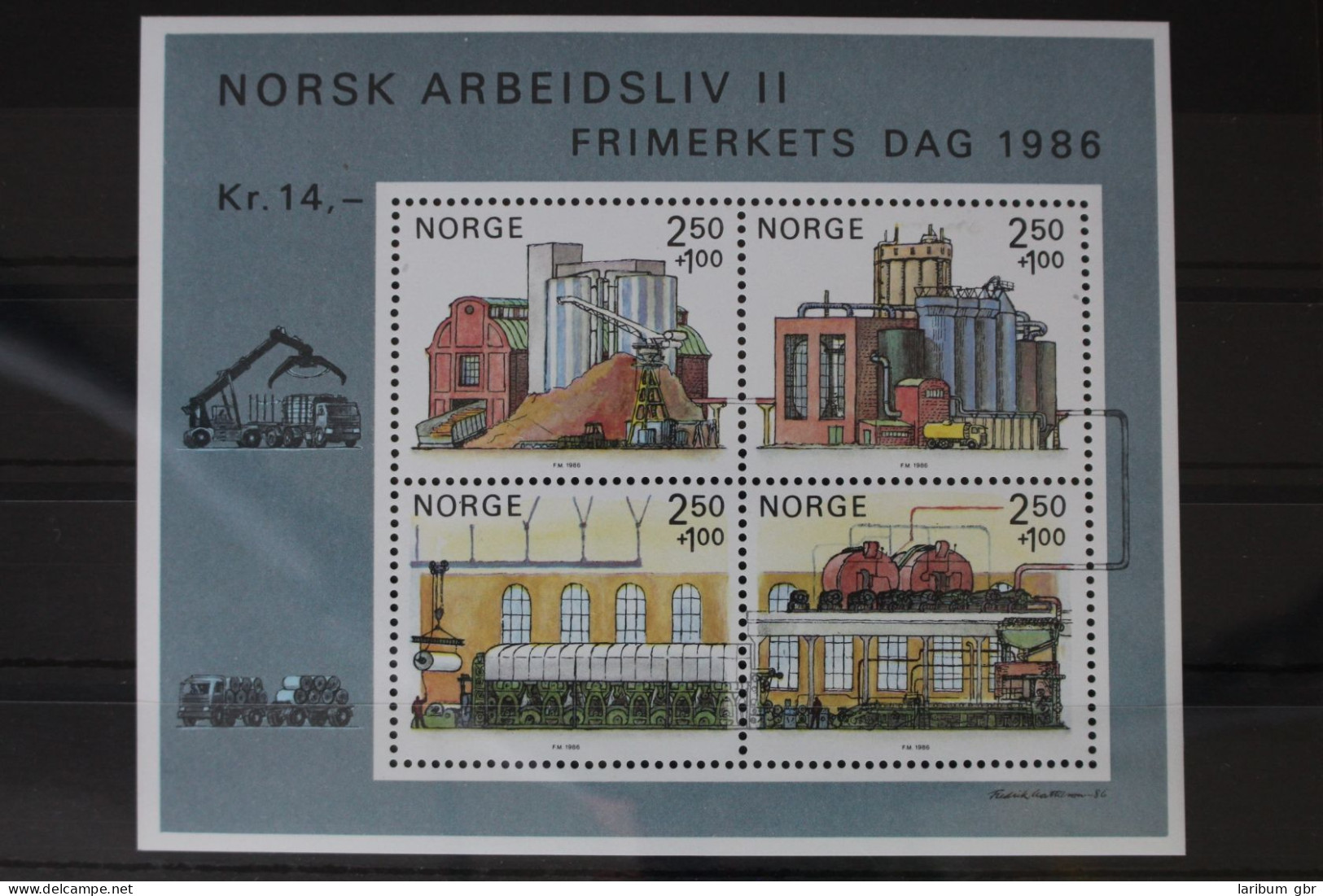 Norwegen Block 6 Mit 950-953 Postfrisch #WE835 - Autres & Non Classés