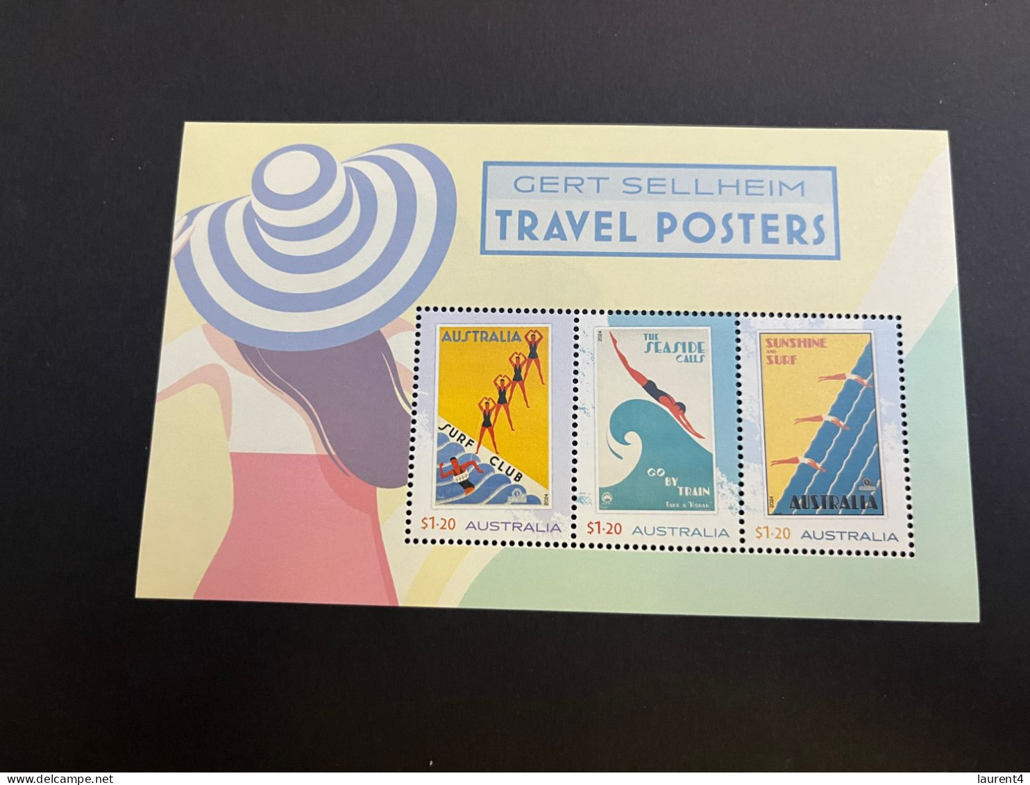 20-4-2024 (stamp) Mint (neuve) Mini-sheet - Australia - 2024 (if Not Sold Will No Be Re-listed) Travel Posters - Blocks & Sheetlets