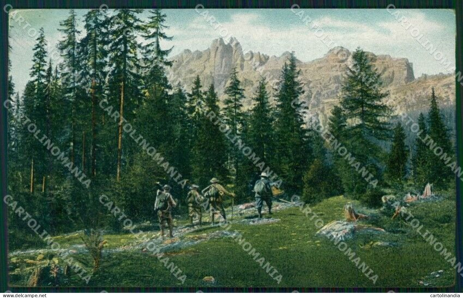 Belluno Cortina D'Ampezzo Alpinismo Cartolina QT3749 - Belluno