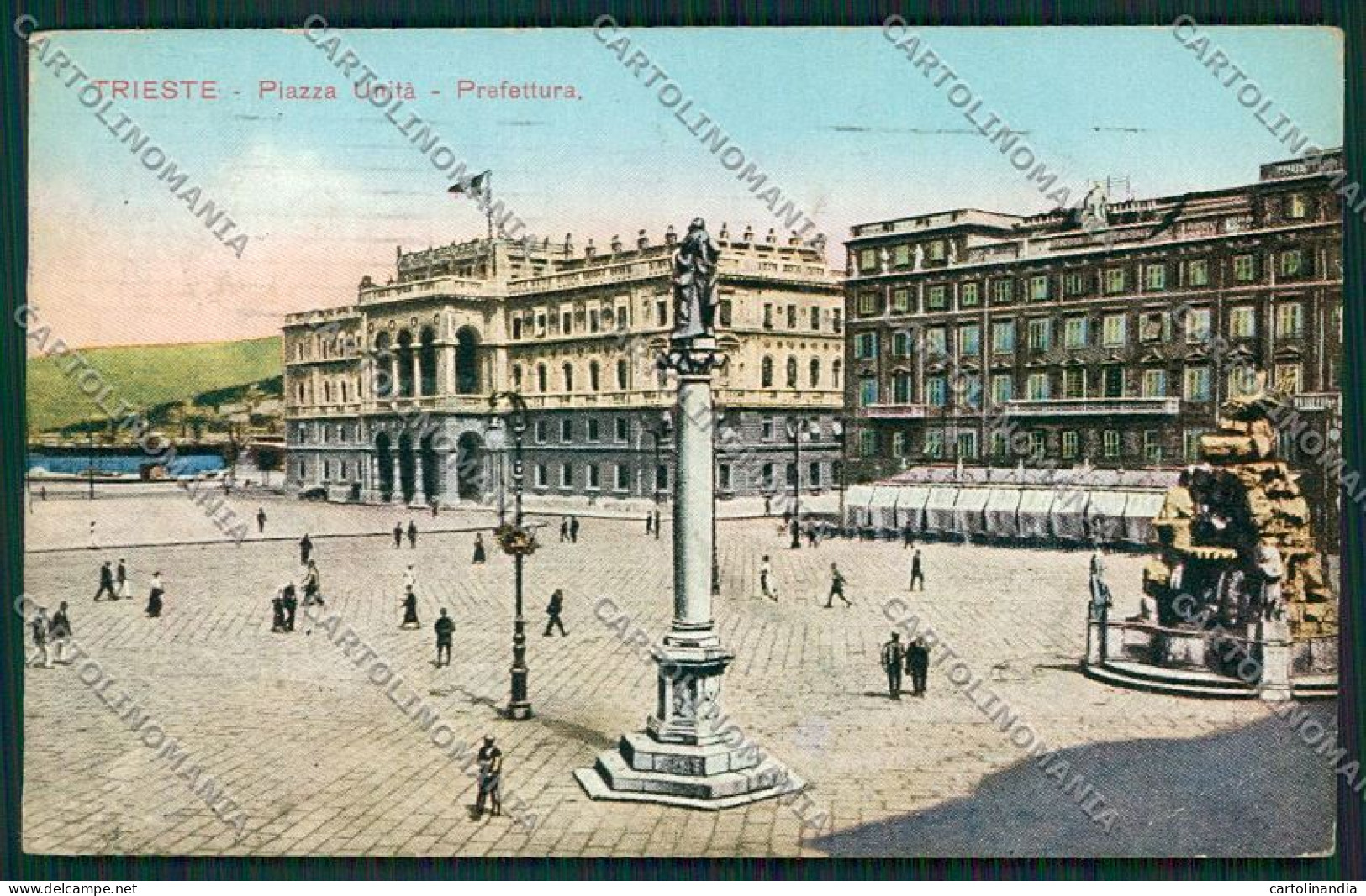Trieste Città Palazzo Della Prefettura Cartolina ZC0281 - Trieste