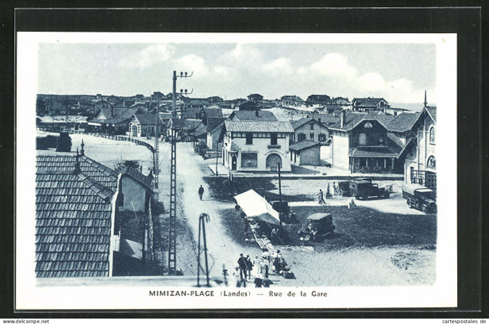 CPA Mimizan-Plage, Rue De La Gare  - Mimizan Plage