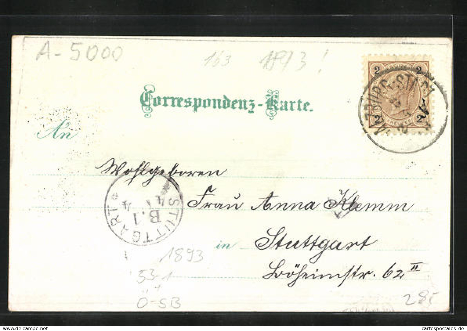 Vorläufer-Lithographie Salzburg, 1893, Stadtansicht Aus Der Vogelschau  - Autres & Non Classés