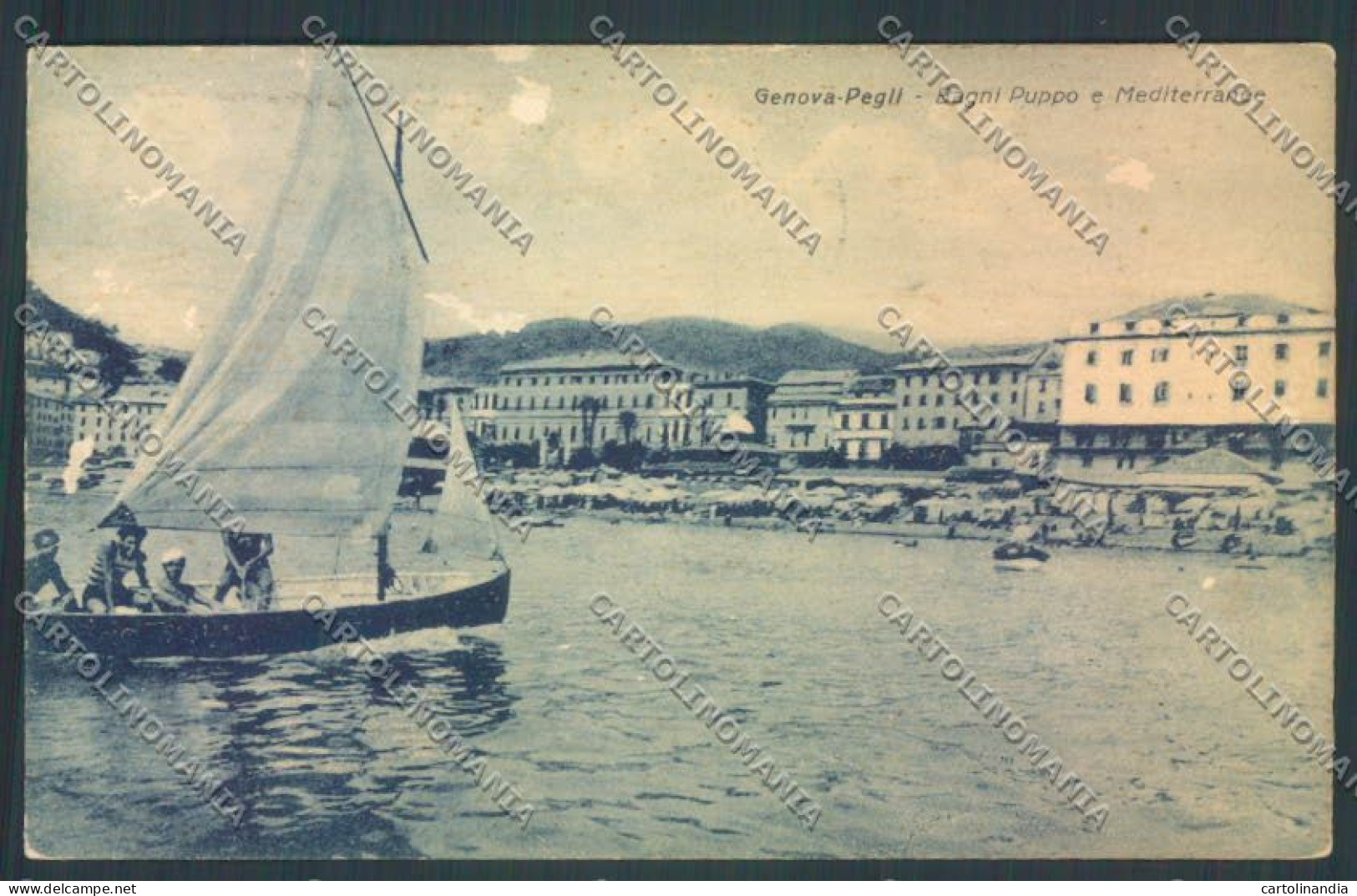 Genova Città Pegli Barca ABRASA Cartolina ZQ9349 - Genova (Genoa)