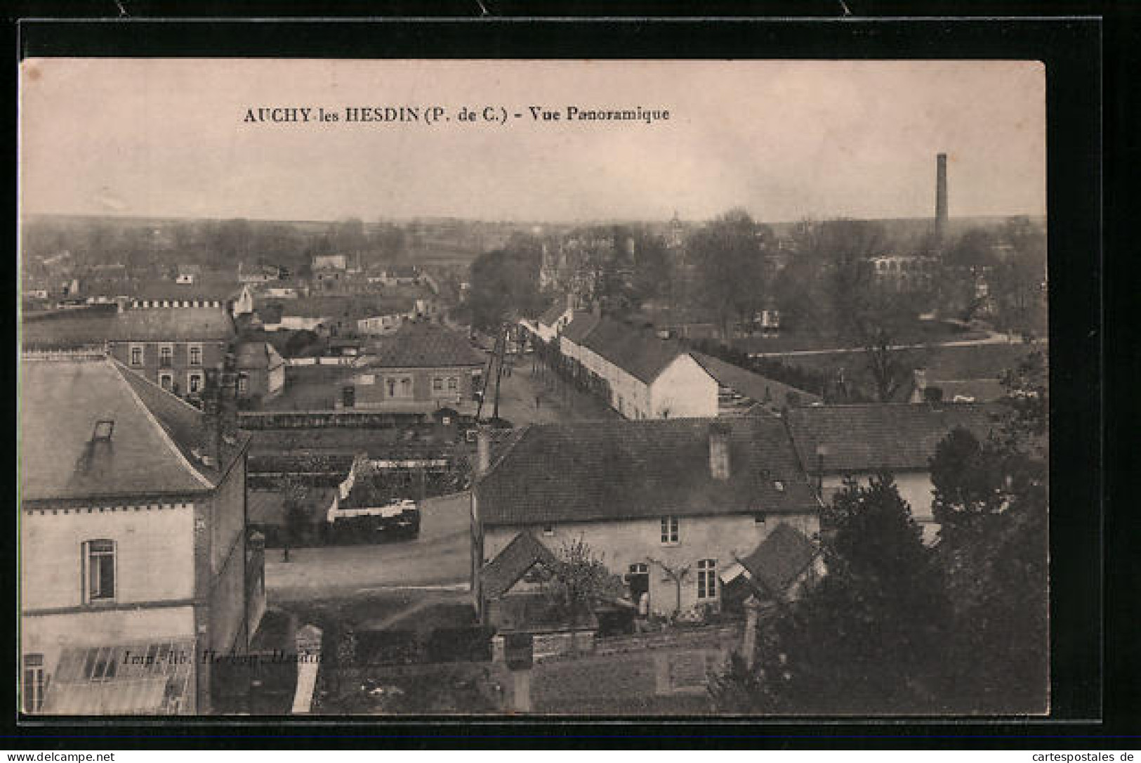 CPA Auchy-les-Hesdin, Vue Panoramique  - Hesdin