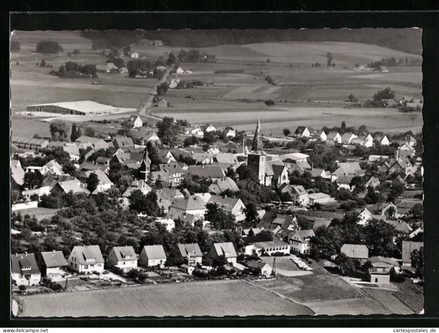 AK Schledehausen /Kreis Osnabrück, Fliegeraufnahme Von Stadt Und Kirche  - Osnabrueck