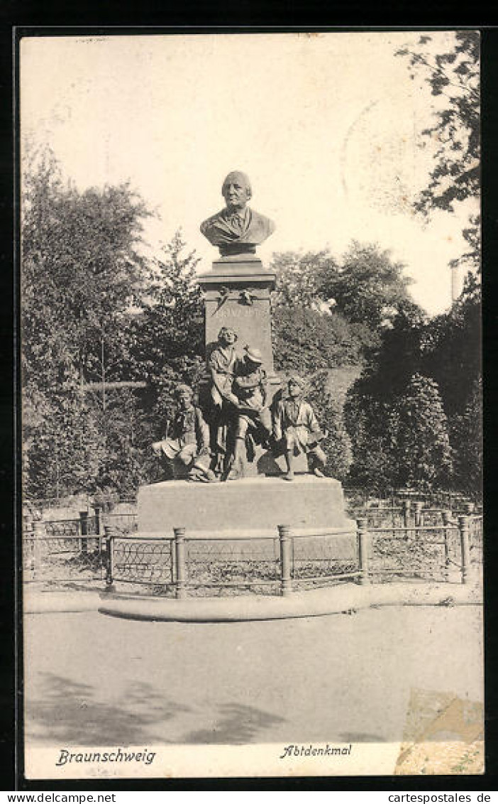 AK Braunschweig, Abtdenkmal  - Braunschweig