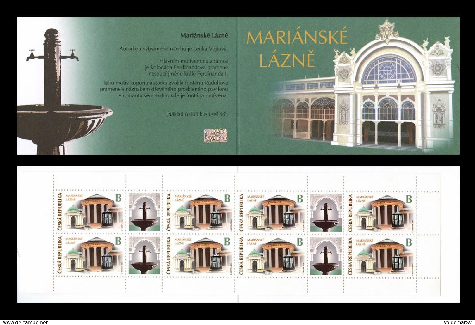 Czech Republic 2024 Mih. 1249 Marianske Lazne Spa Town (booklet) MNH ** - Ungebraucht