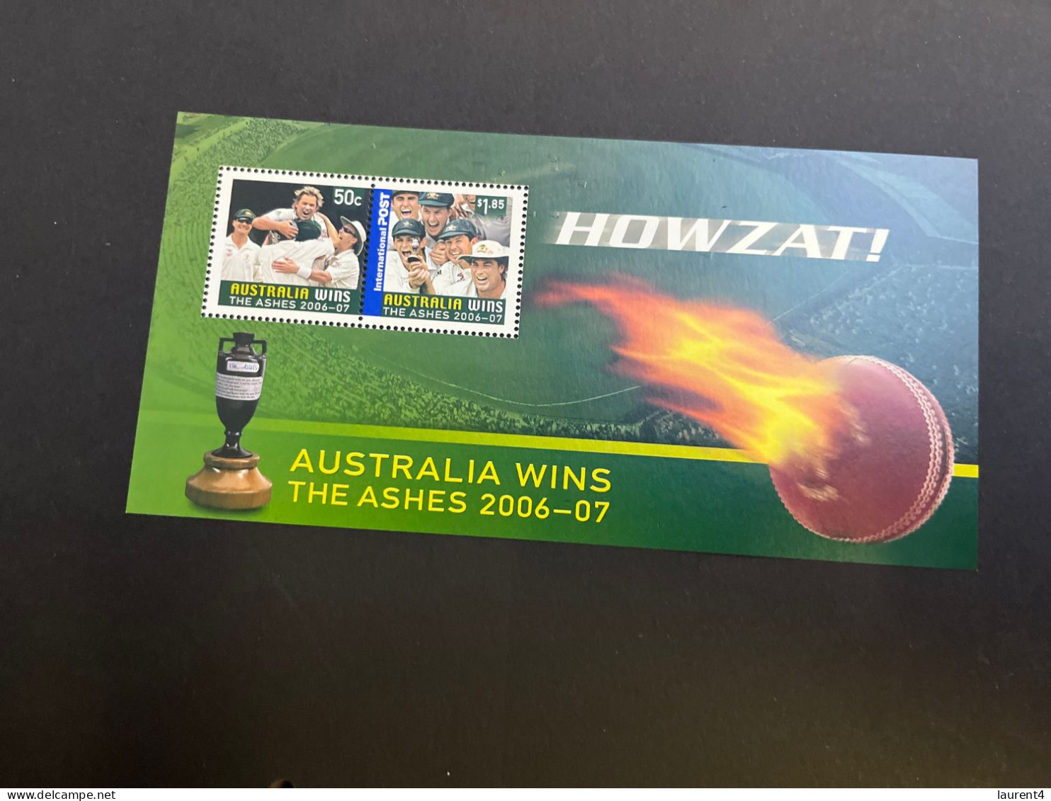 20-4-2024 (stamp) Mint (neuve) Mini-sheet - Australia - The Ashes (cricket) - Blokken & Velletjes