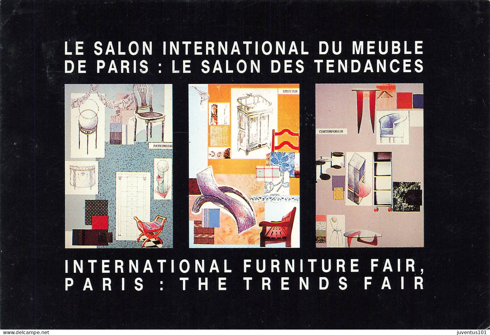 CPSM Publicité-Salon International Du Meuble De Paris-Multivues-Timbre      L2863 - Pubblicitari
