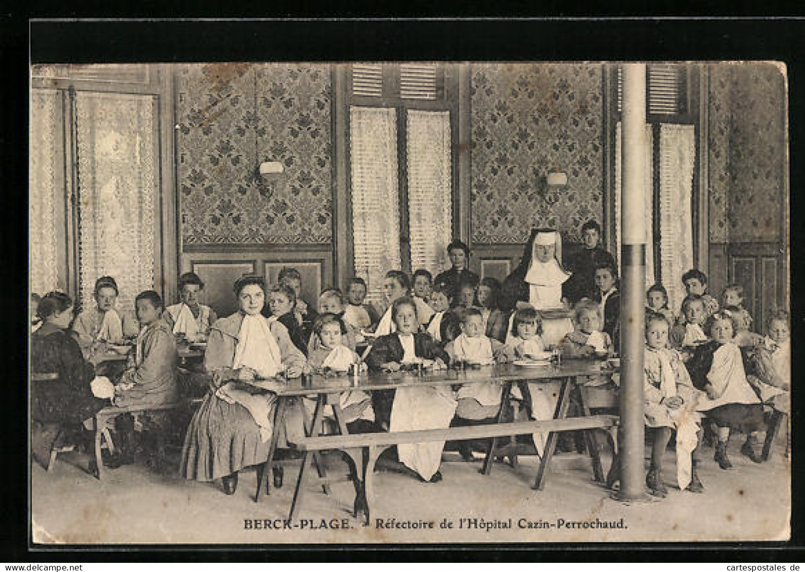 CPA Berck-Plage, Réfectoire De L`Hôspital Cazin-Perrochaud  - Berck