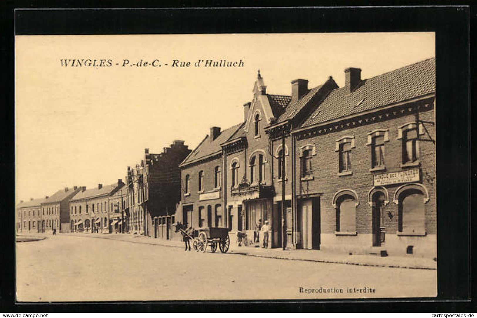 CPA Wingles, Rue D`Hulluch  - Andere & Zonder Classificatie