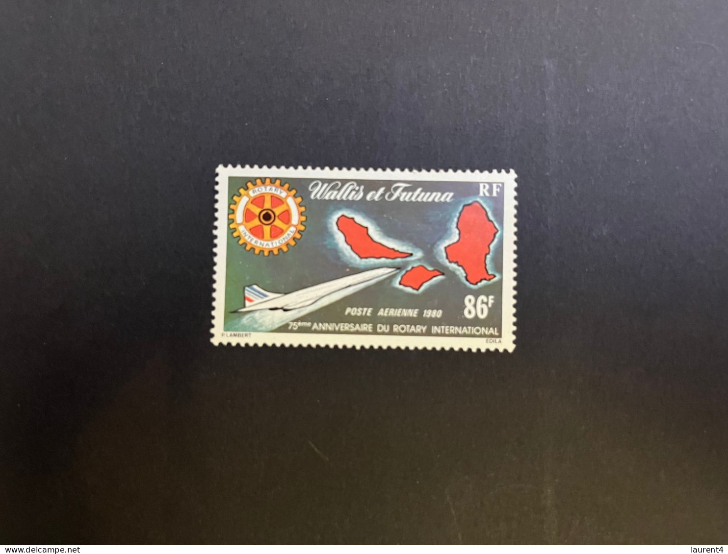 20-4-2024 (stamp) Mint - Concorde Aircraft & Rotary - Wallis & Futuna - Concorde