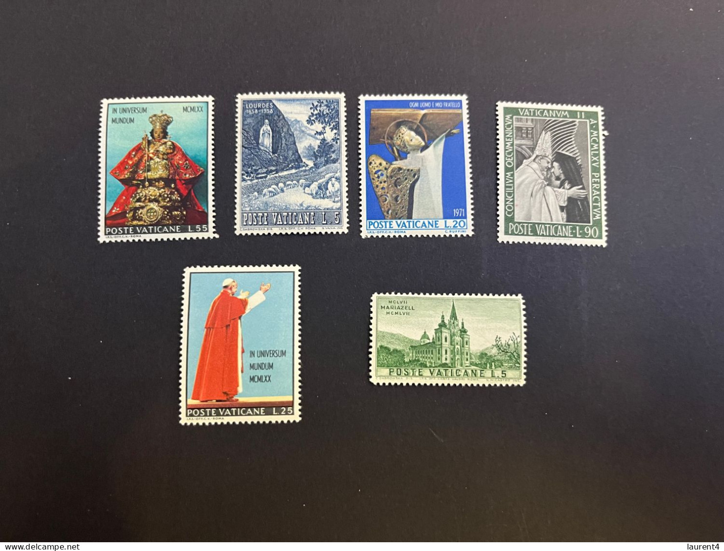 20-4-2024 (stamp) 6 Mint Stamps - Vatican (Pope) - Autres & Non Classés