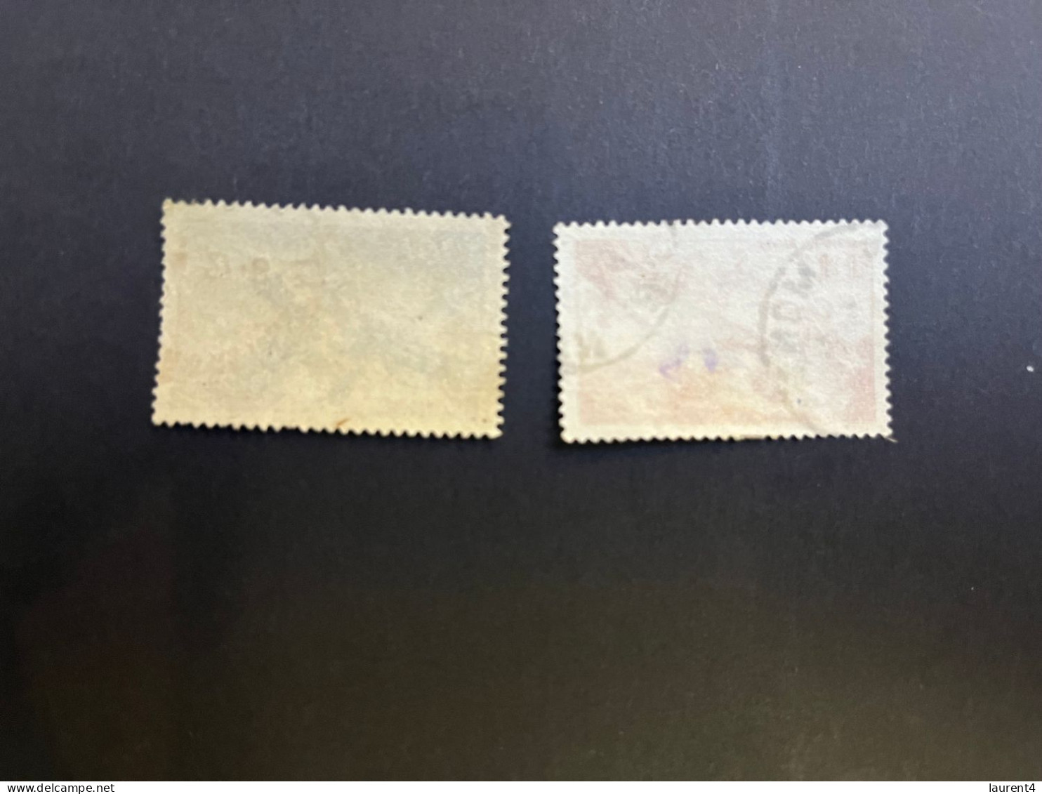 20-4-2024 (stamp) 2 Used Stamp - FRANCE - Poste Aerienne (100 Fr + 200 Fr) - 1927-1959 Used