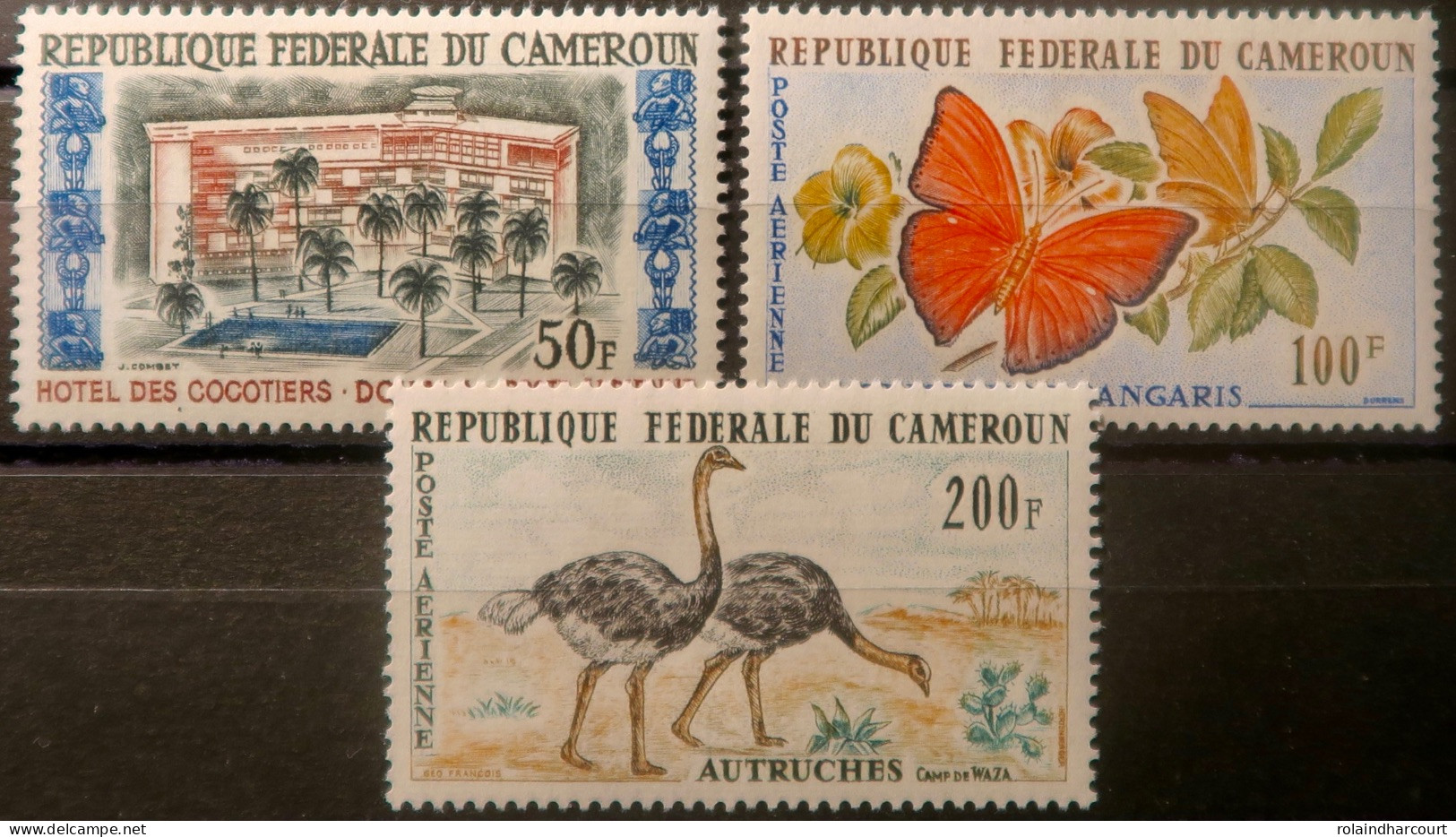 R2253/690 - CAMEROUN - 1962/1964 - POSTE AERIENNE - N°53 à 55 NEUFS* - Kamerun (1960-...)