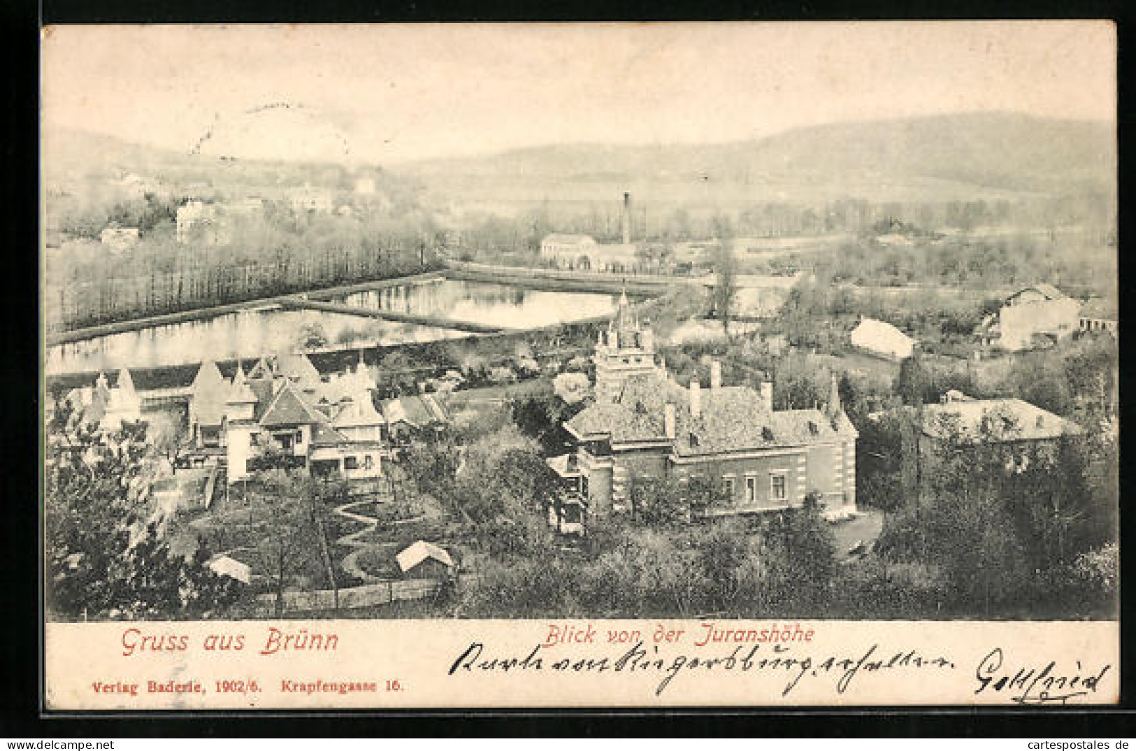 AK Brünn / Brno, Blick Von Der Juranshöhe  - Repubblica Ceca