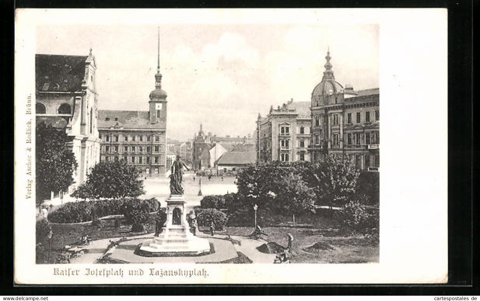 AK Brünn / Brno, Kaiser Josefplatz Und Lazanskyplatz  - Repubblica Ceca