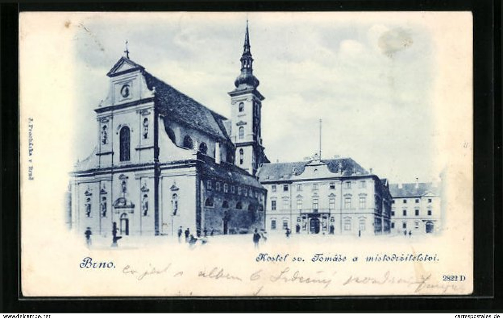 AK Brünn / Brno, Kostel Sv. Tomase A Mistodrzitelstoi  - Tsjechië