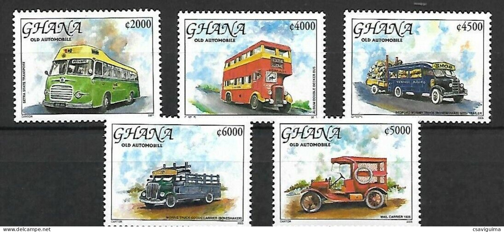 Ghana - 2005 - Cars - Yv 3064/68 - Voitures