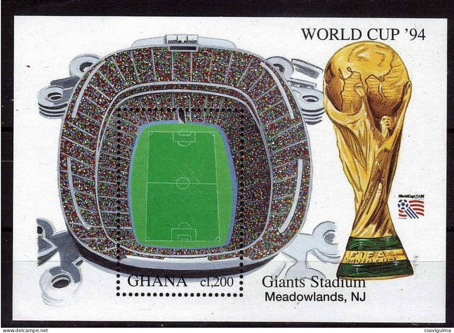 Ghana - 1994 - Soccer: World Cup - Yv Bf 251 - 1994 – États-Unis