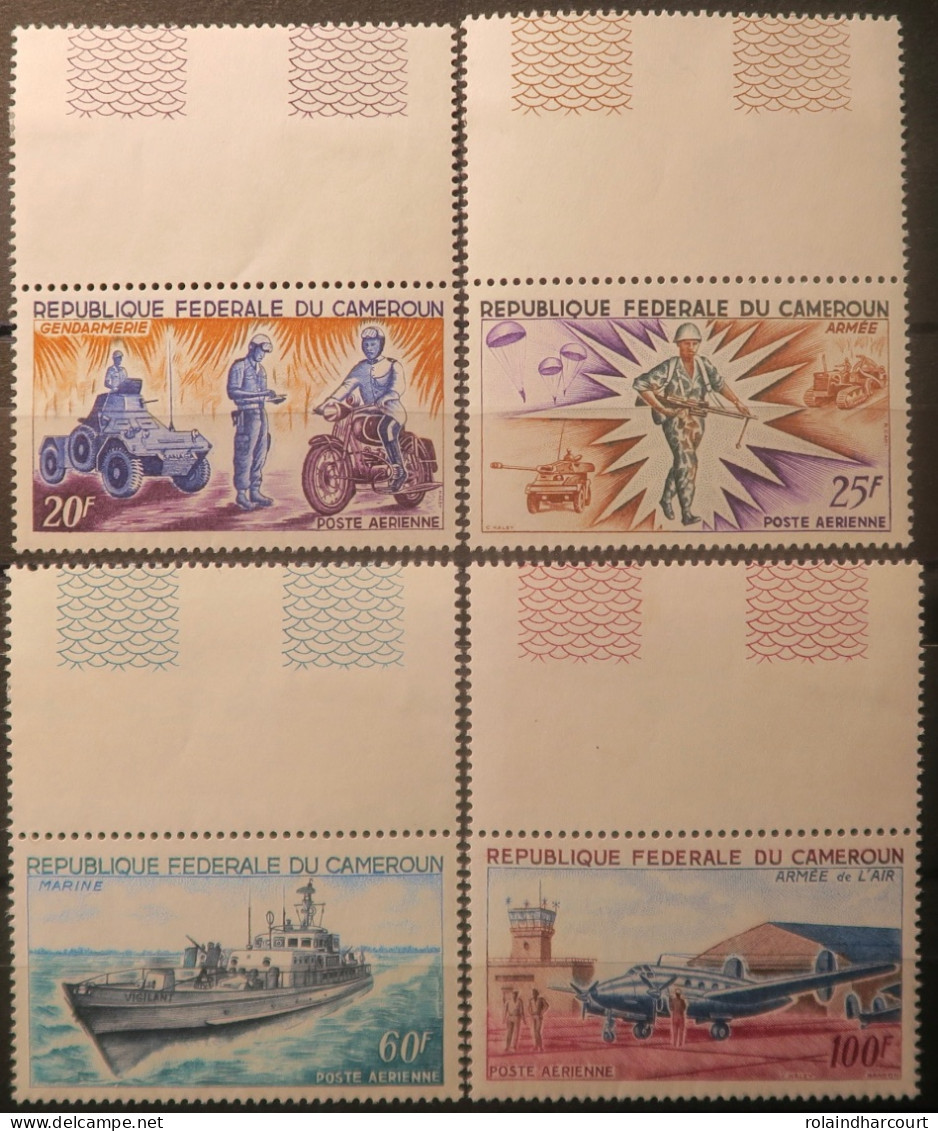 R2253/697 - CAMEROUN - 1966 - POSTE AERIENNE - SERIE COMPLETE - N°84 à 87 NEUFS** BdF - Camerun (1960-...)