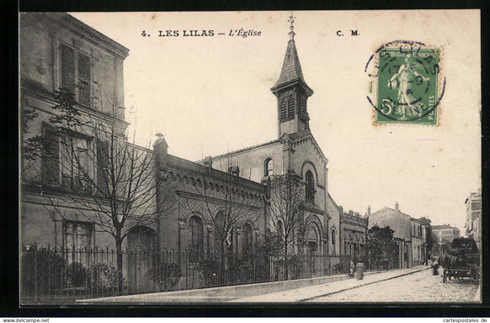 CPA Les Lilas, L`Eglise  - Les Lilas