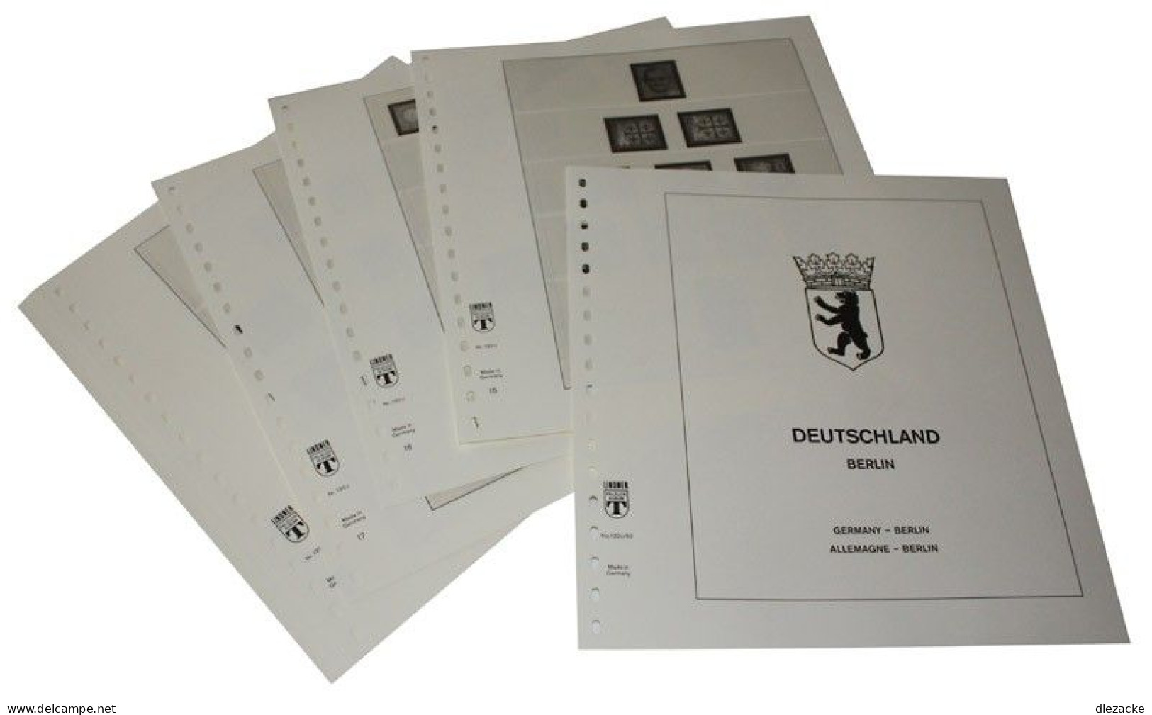 Lindner-T Berlin 1980-1990 Vordrucke 120C-80 Neuware ( - Pre-printed Pages