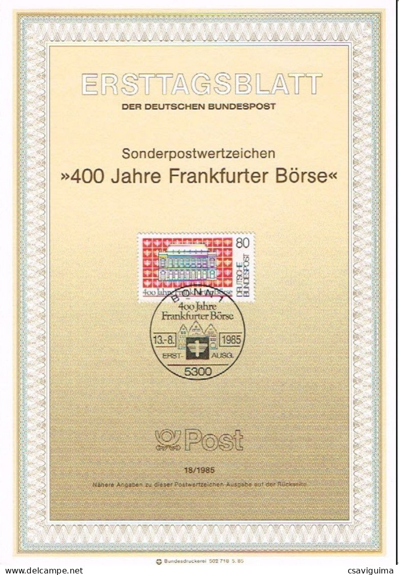 Germany - 1985 - ETB: 18/1985 - Yv 1089 - Other & Unclassified