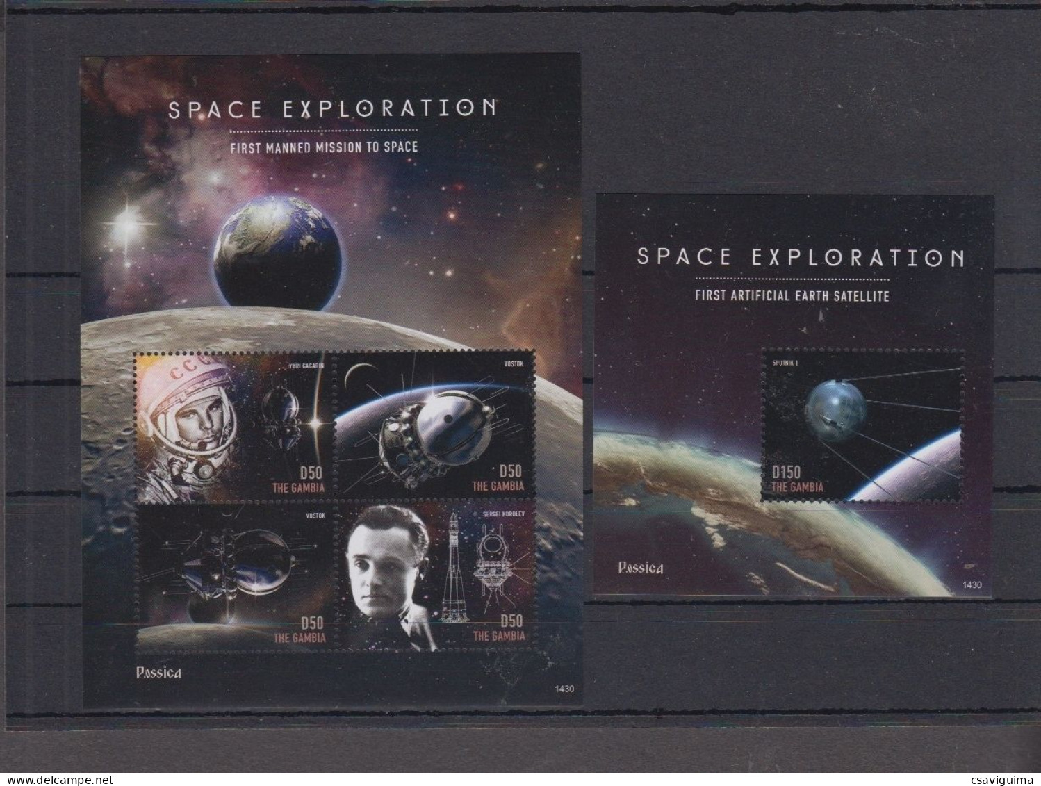 Gambia - 2014 - Space Exploration - Yv 5460/63 + Bf 837 - Andere & Zonder Classificatie