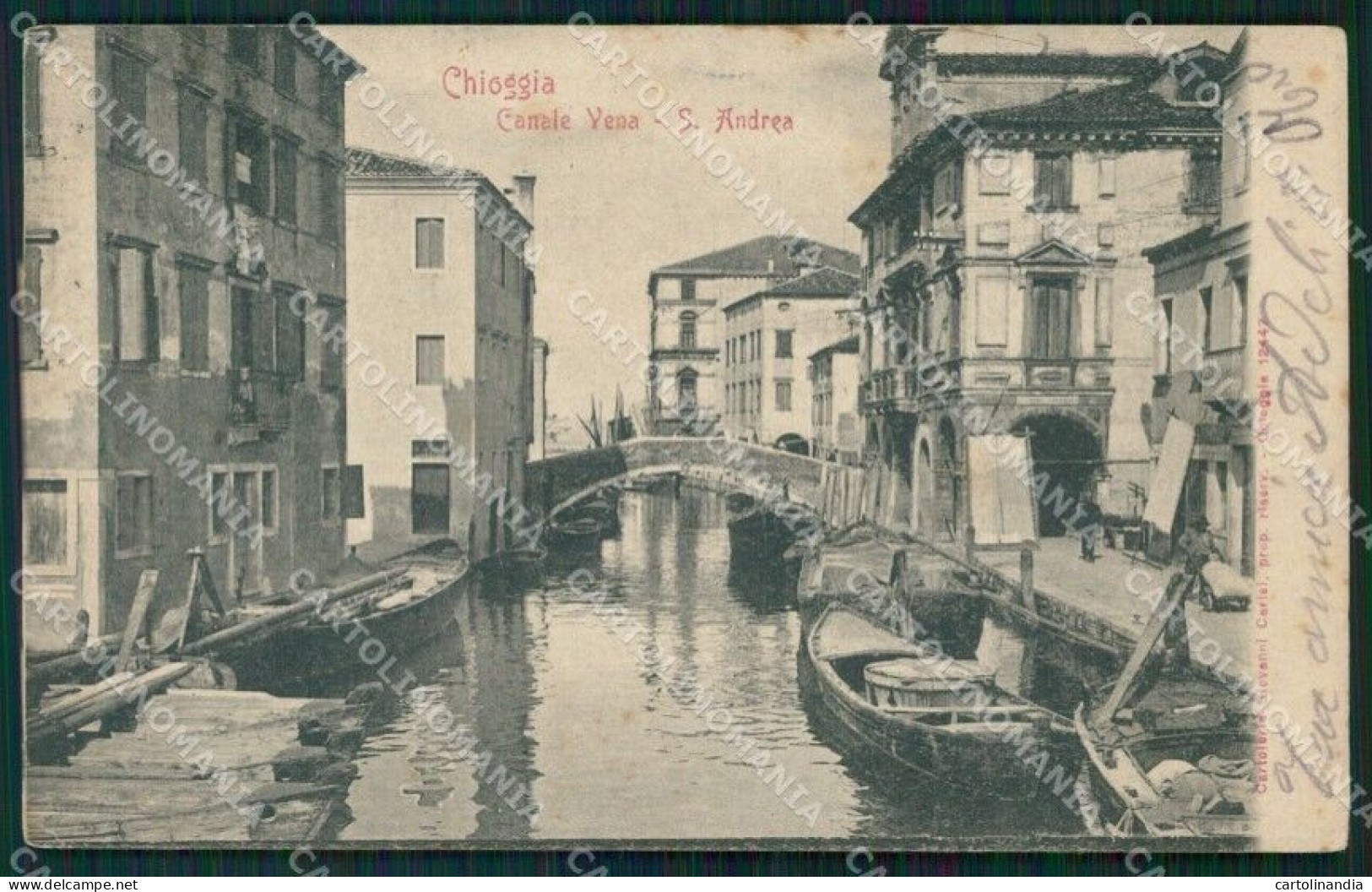 Venezia Chioggia Canal Vena Cartolina QT3998 - Venezia (Venedig)