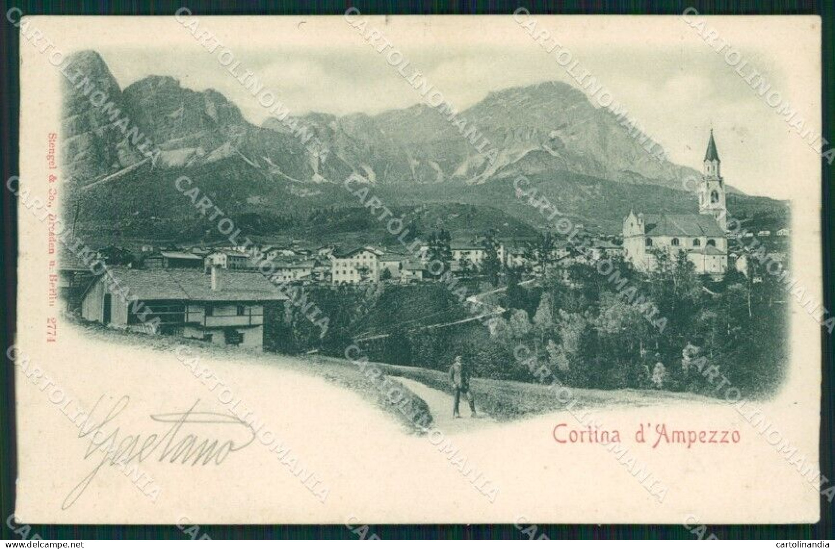 Belluno Cortina D'Ampezzo Cartolina QT3750 - Belluno