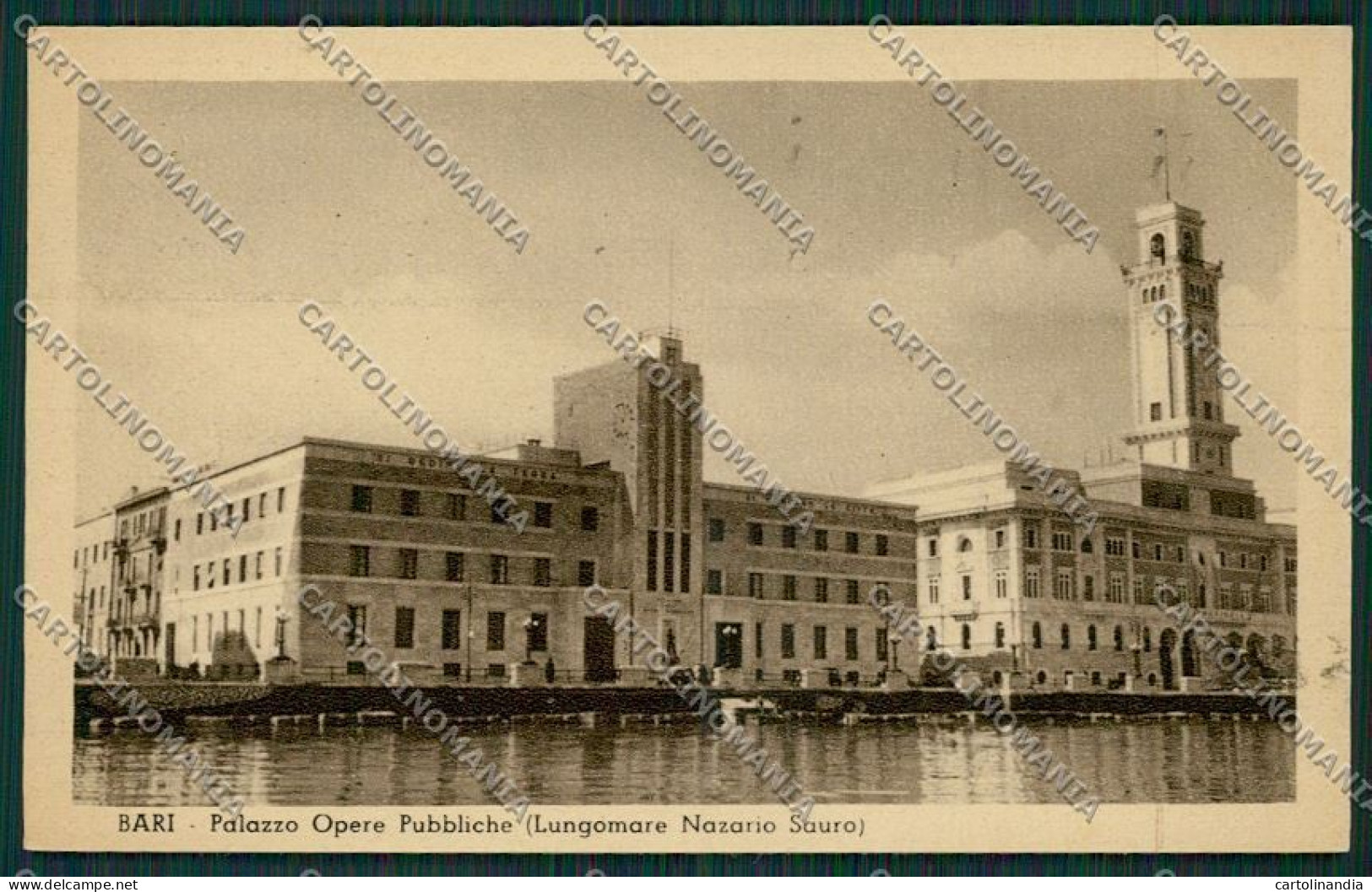 Bari Città Palazzo Opere Pubbliche Cartolina ZC2111 - Bari