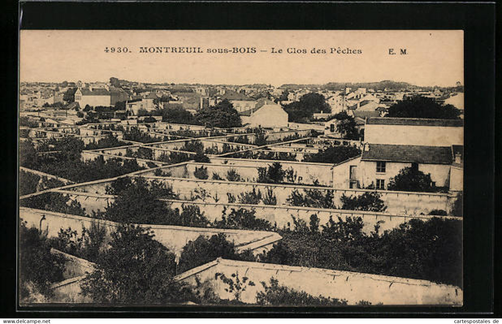 CPA Montreuil-sous-Bois, Le Clos Des Pêches  - Montreuil