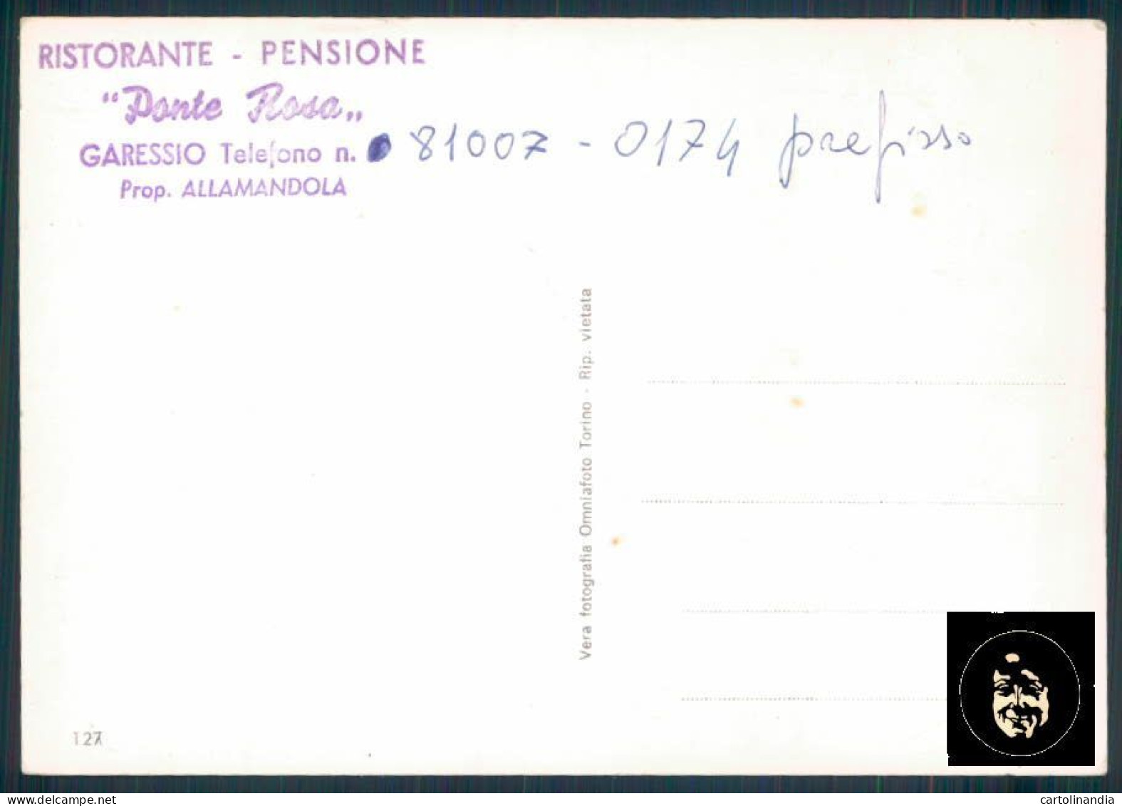 Cuneo Garessio PIEGHINA Foto FG Cartolina ZF0111 - Cuneo