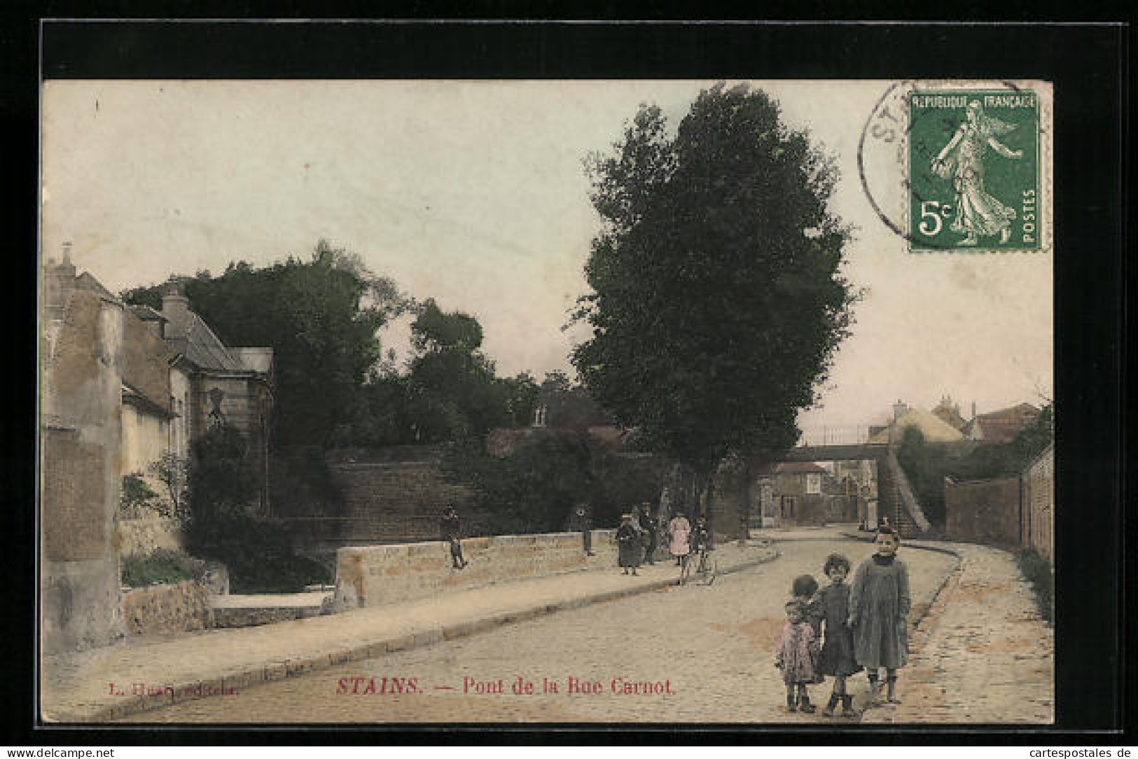 CPA Stains, Pont De La Rue Carnot  - Stains