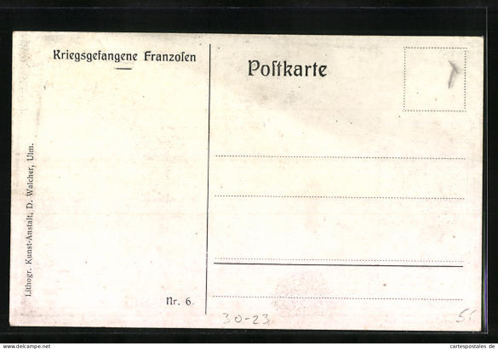 AK Französische Kriegsgefangene  - Weltkrieg 1914-18