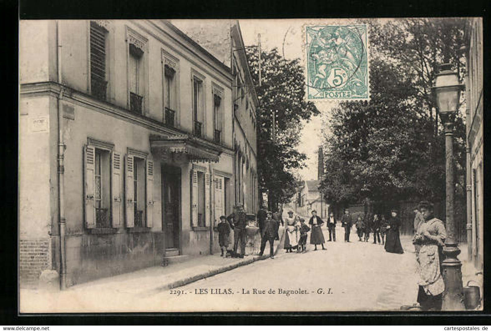 CPA Les Lilas, La Rue De Bagnolet  - Les Lilas