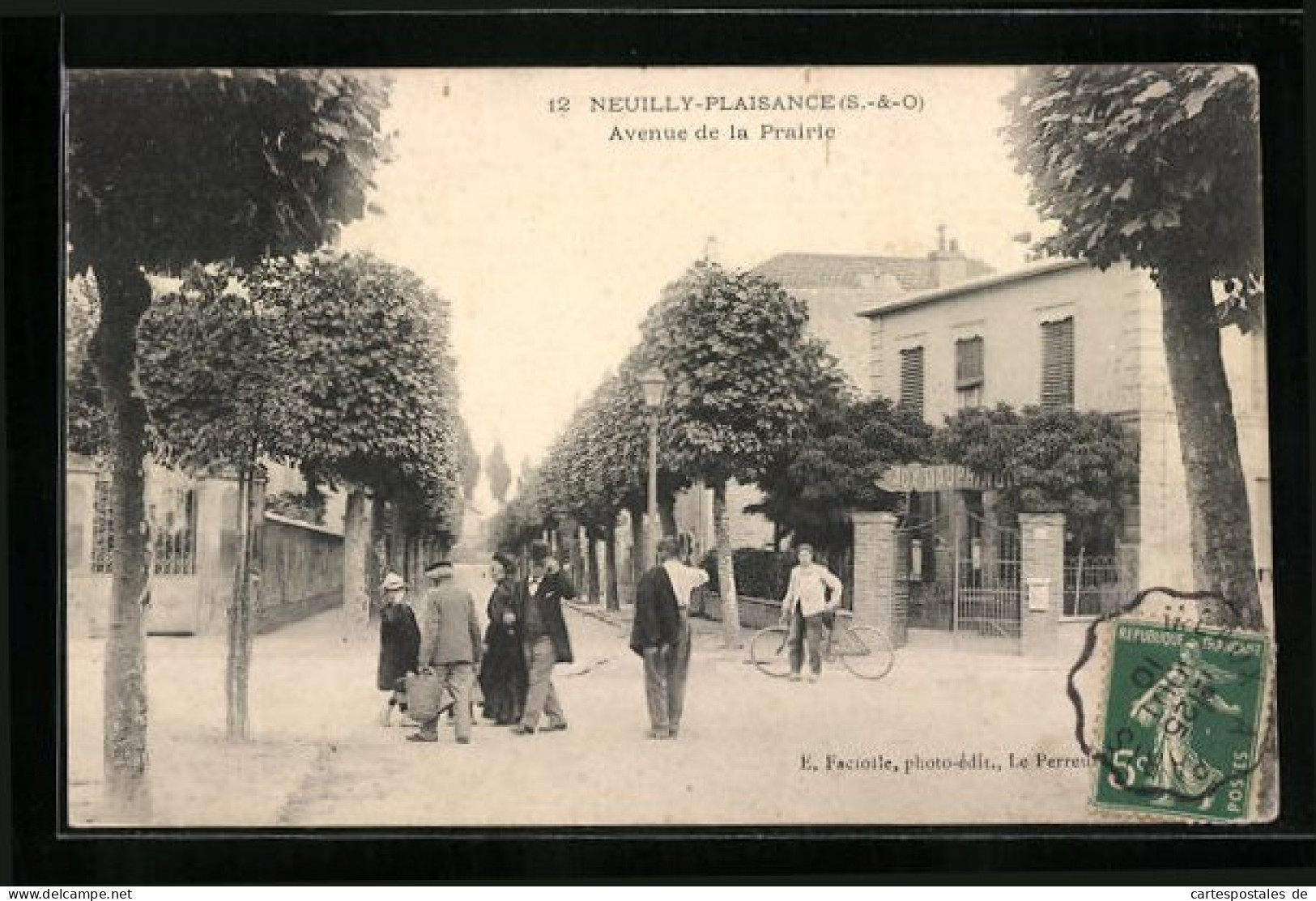 CPA Neuilly-Plaisance, Avenue De La Prairie  - Other & Unclassified