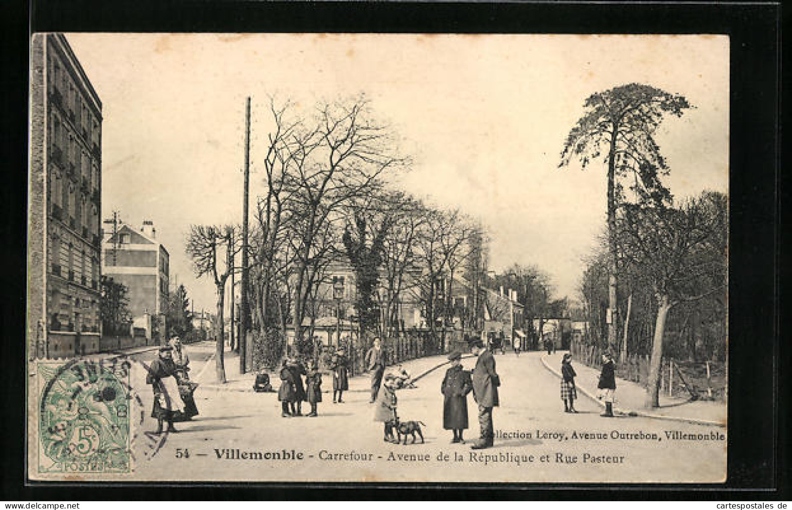 CPA Villemonble, Carrefour, Avenue De La République Et Rue Pasteur  - Other & Unclassified