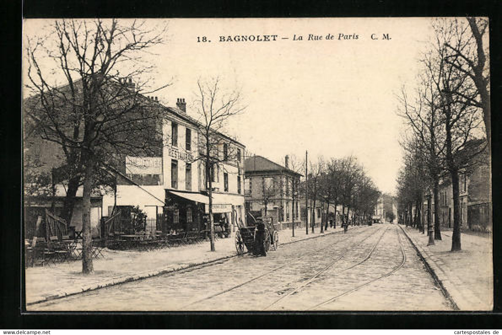 CPA Bagnolet, La Rue De Paris  - Bagnolet