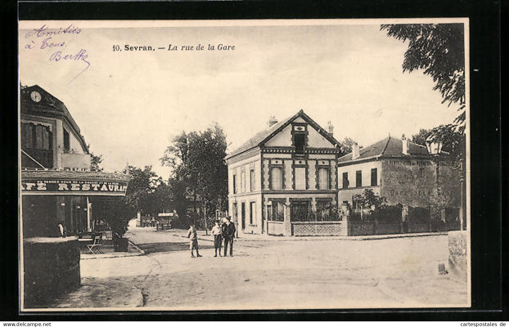CPA Sevran, La Rue De La Gare  - Sevran