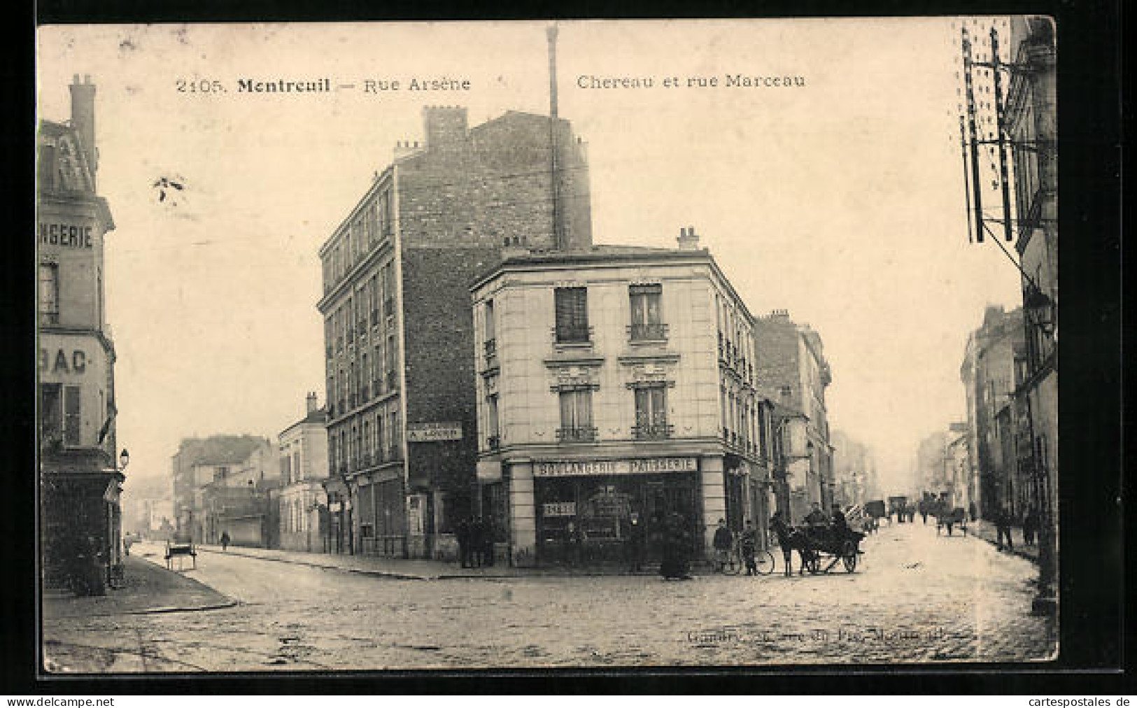 CPA Montreuil, Rue Arsène, Chereau Et Rue Marceau  - Montreuil