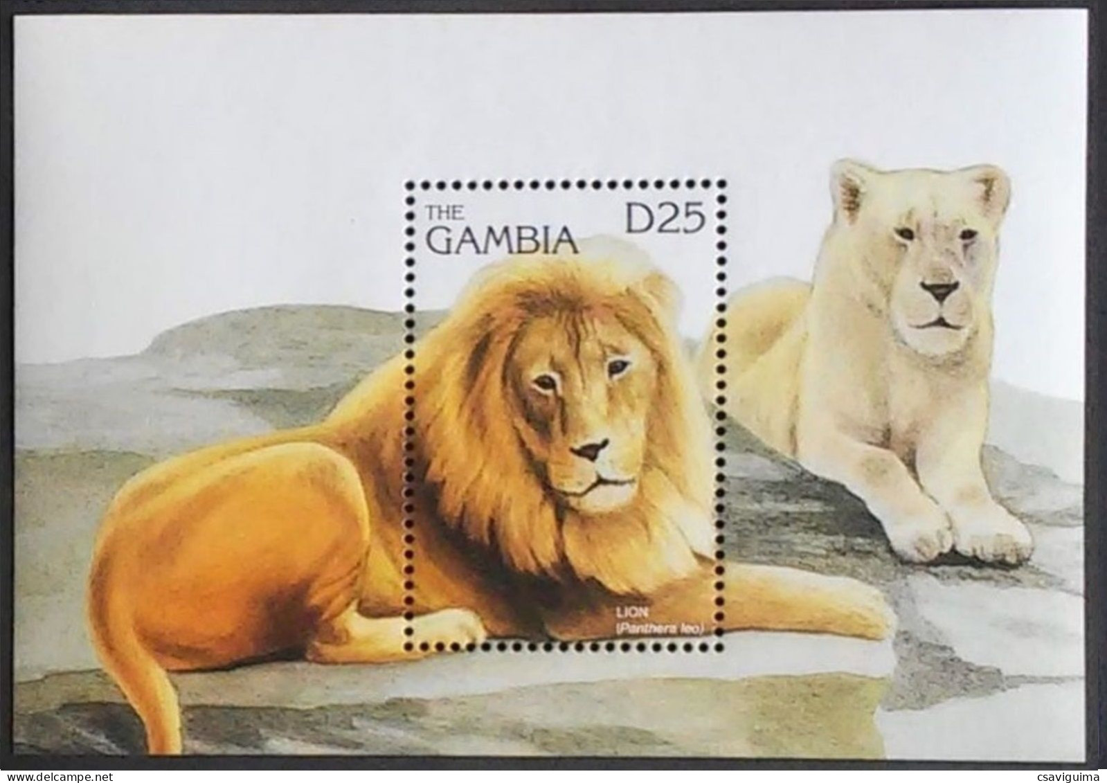 Gambia - 1996 - Mammals: Big Cats - Yv Bf 279 - Felinos